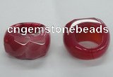 NGR30 16*30*32mm faceted freeform agate gemstone rings