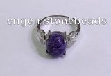 NGR3020 925 sterling silver with 8*10mm oval charoite rings