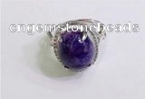 NGR3037 925 sterling silver with 12*14mm oval charoite rings