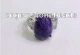 NGR3043 925 sterling silver with 12*16mm oval charoite rings