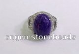 NGR3044 925 sterling silver with 12*16mm oval charoite rings