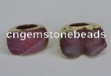 NGR305 25*40mm - 30*35mm freeform druzy agate gemstone rings