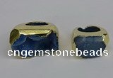 NGR306 25*40mm - 30*35mm freeform druzy agate gemstone rings