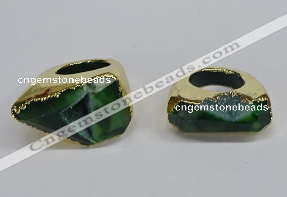 NGR307 25*40mm - 30*35mm freeform druzy agate gemstone rings