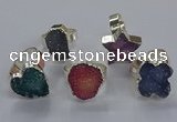 NGR335 10*14mm - 18*20mm freeform druzy agate gemstone rings
