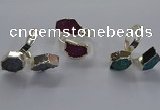 NGR355 13*18mm - 15*20mm freeform druzy agate rings wholesale