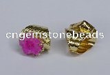 NGR385 18*25mm - 22*28mm freeform druzy agate gemstone rings
