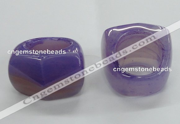 NGR41 20*30*35mm faceted freeform agate gemstone rings