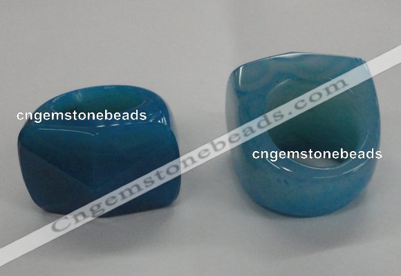 NGR43 20*30*35mm faceted freeform agate gemstone rings