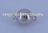 SSC107 5pcs 8mm round 925 sterling silver magnetic clasps