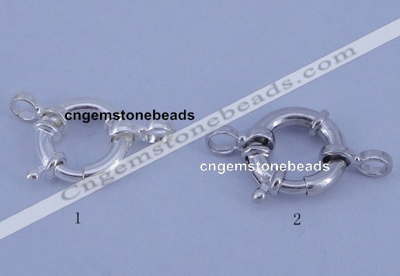 SSC202 5pcs 12mm 925 sterling silver spring rings clasps