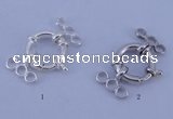 SSC211 5pcs three-strand 13.5mm 925 sterling silver spring rings clasps