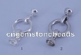 SSC216 5pcs 18mm sterling silver spring rings clasps