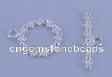 SSC22 5pcs 11mm donut 925 sterling silver toggle clasps