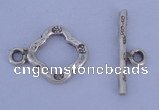 SSC32 5pcs 11*15mm diamond 925 sterling silver toggle clasps