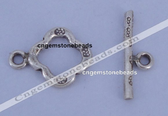 SSC32 5pcs 11*15mm diamond 925 sterling silver toggle clasps